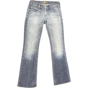 7 For All Mankind Blue Stretch Jeans 28 X 31